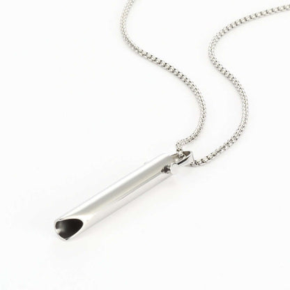 Adjustable Breathing Relieve Pressure Ornament Stainless Steel Decompression Necklace