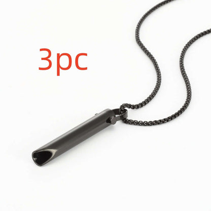 Adjustable Breathing Relieve Pressure Ornament Stainless Steel Decompression Necklace