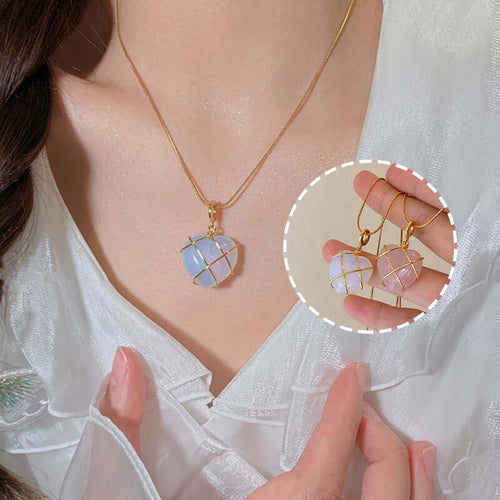 Fashion Moonstone Necklace Princess Love Girl/Women Necklace Jewelry